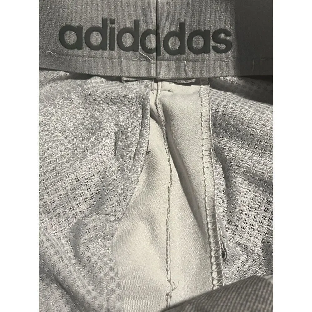 Adidas Mens Performance Golf Pants Gray Brown Logo 32x31